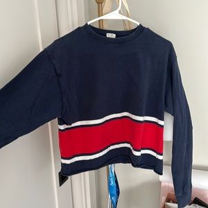 Brandy Melville Navy / Red long sleeve